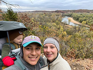 Jake and Wife hiking